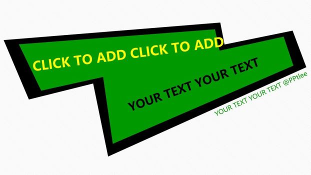 绿色几何图形PPT模板0