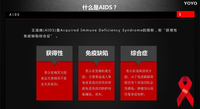 预防艾滋病公益宣传PPT5