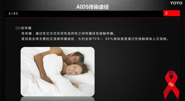 预防艾滋病公益宣传PPT9