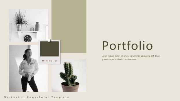 莫兰迪杂志图文风PPT模板9