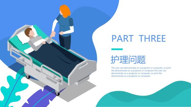 临床病房标准化护理查房PPT模板7