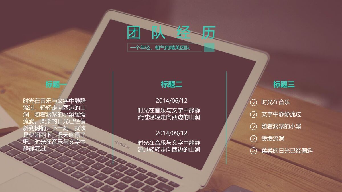扁平化设计团队介绍PPT7