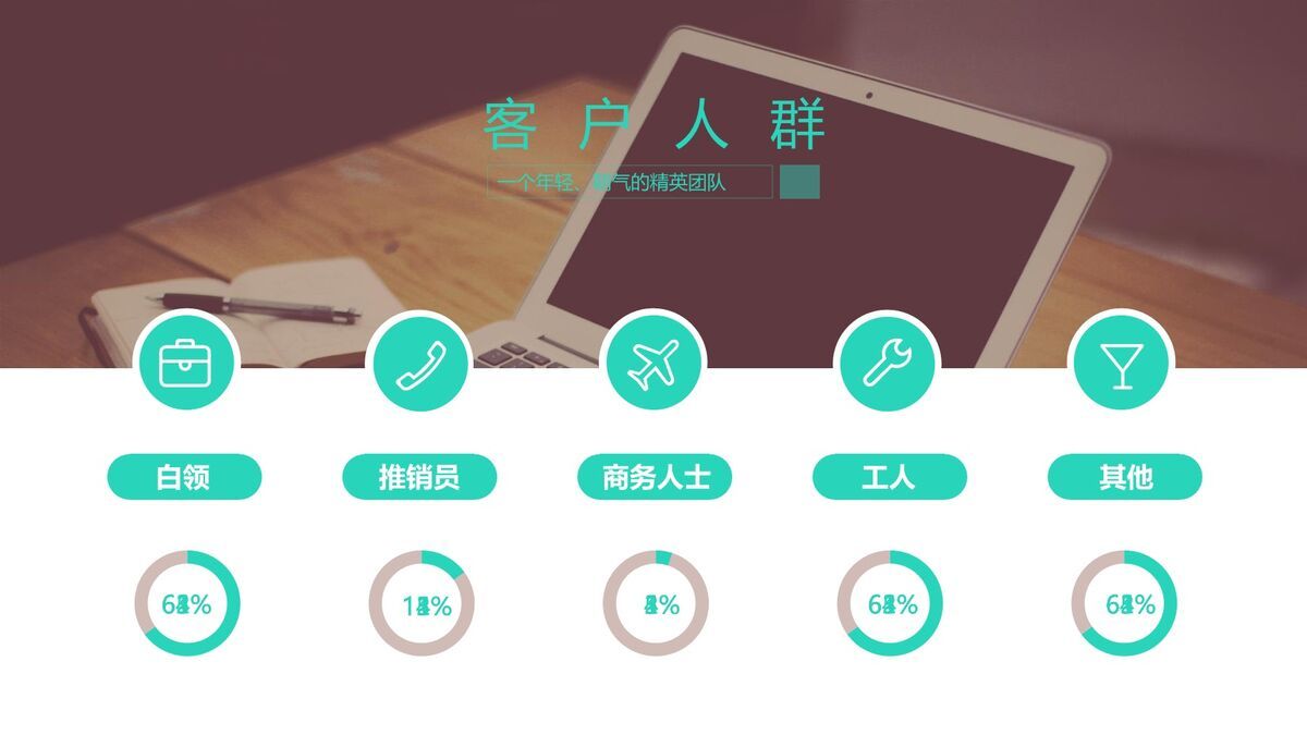 扁平化设计团队介绍PPT8
