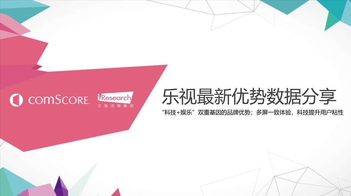 乐视营销分析PPT模板1