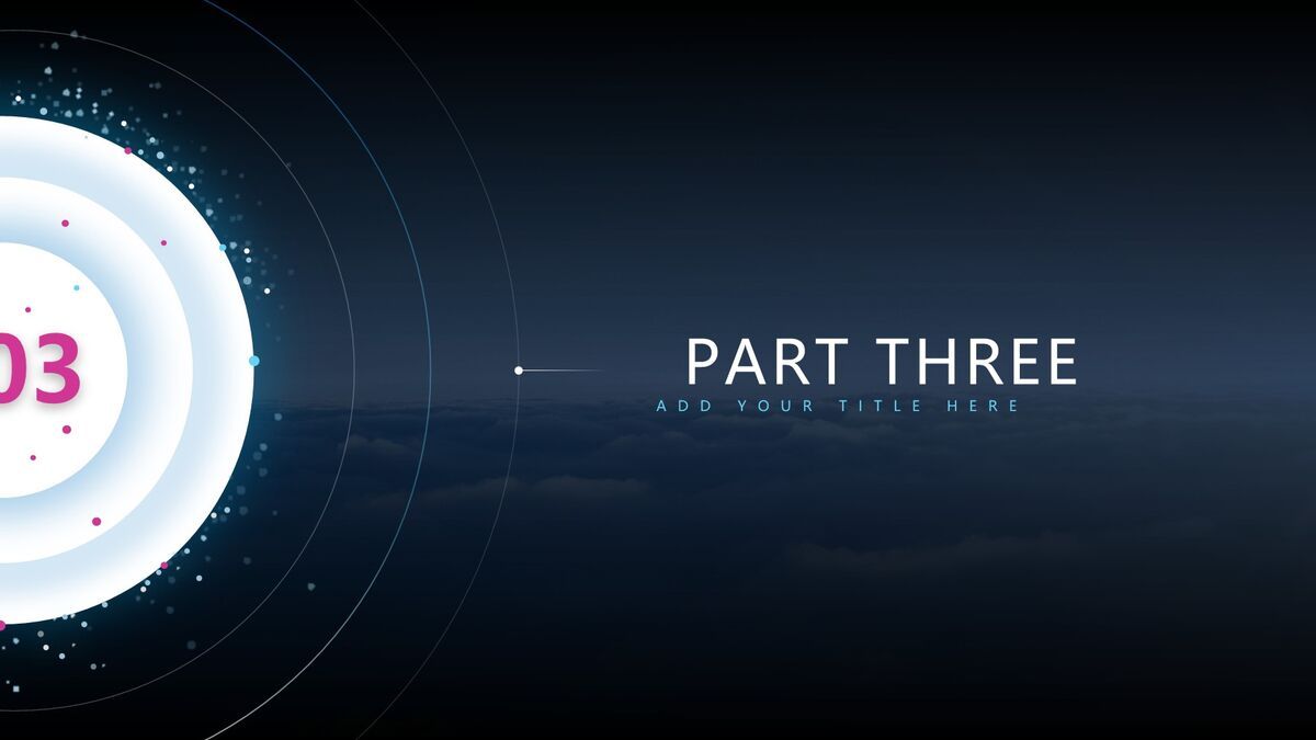 深空粒子动态科技PPT模板4