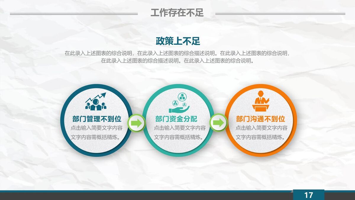 皱纸质感工作汇报PPT8