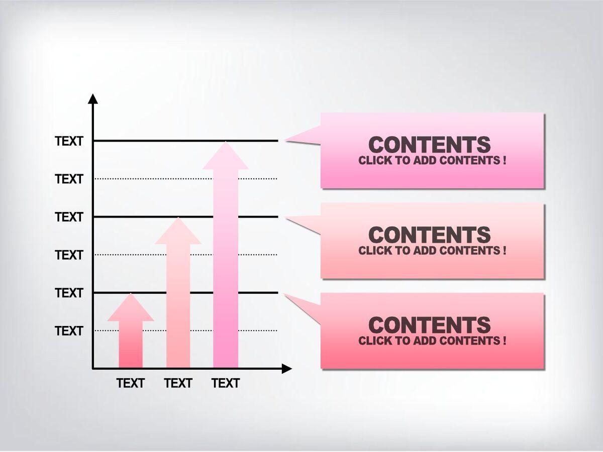女生粉色系图表PPT模板5