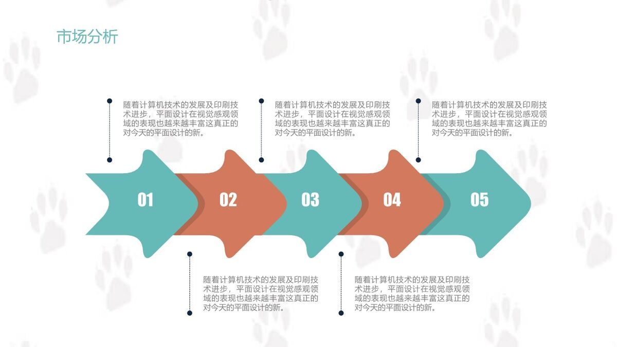 萌宠狗狗主题PPT模板9