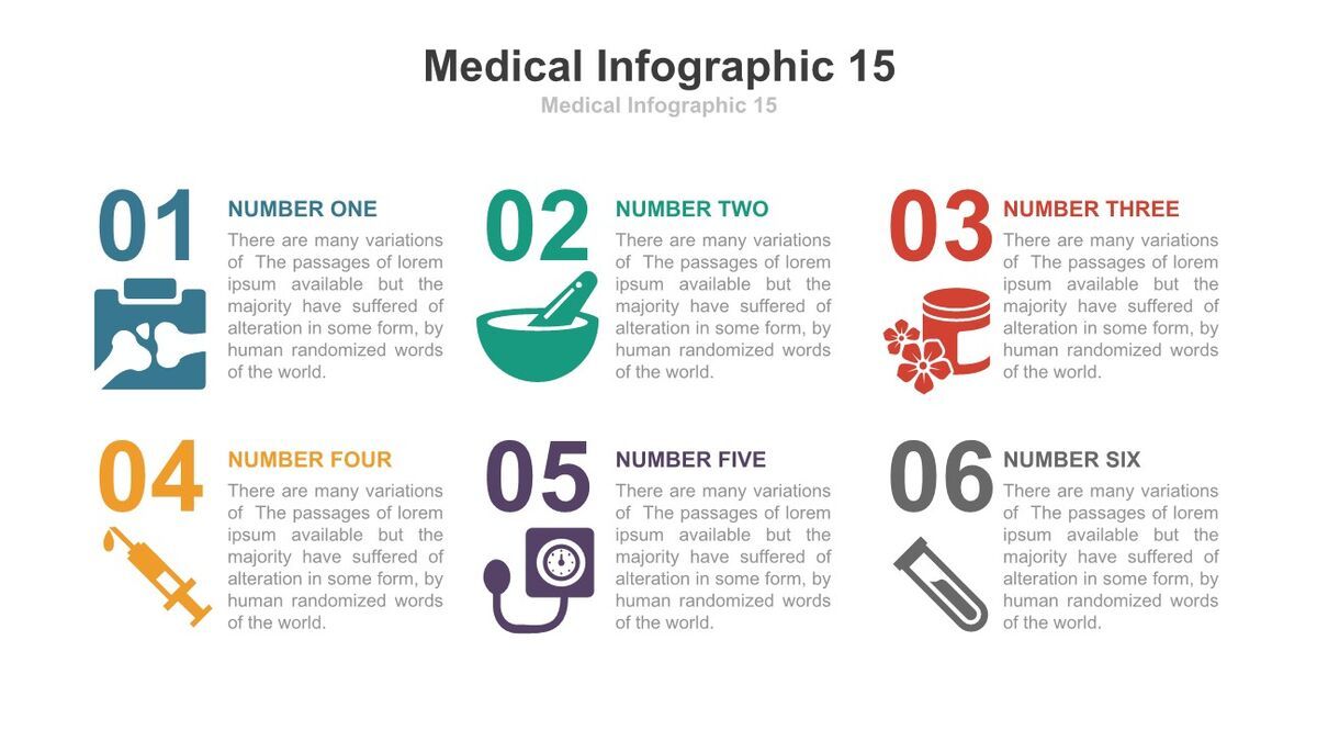 临床医学研究图表PPT模板6