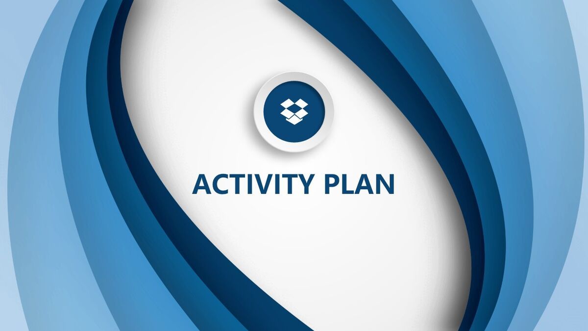 蓝色条纹渐变商务PPT模板4