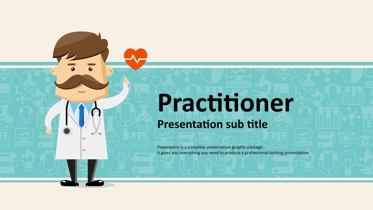 卡通医生医疗主题PPT0