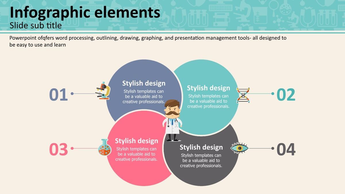 卡通医生医疗主题PPT7