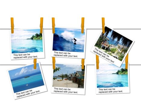 旅行摄影作品集PPT模板1