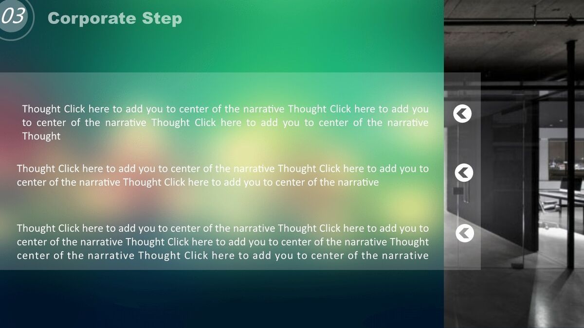 毛玻璃效果IOS风PPT模板1