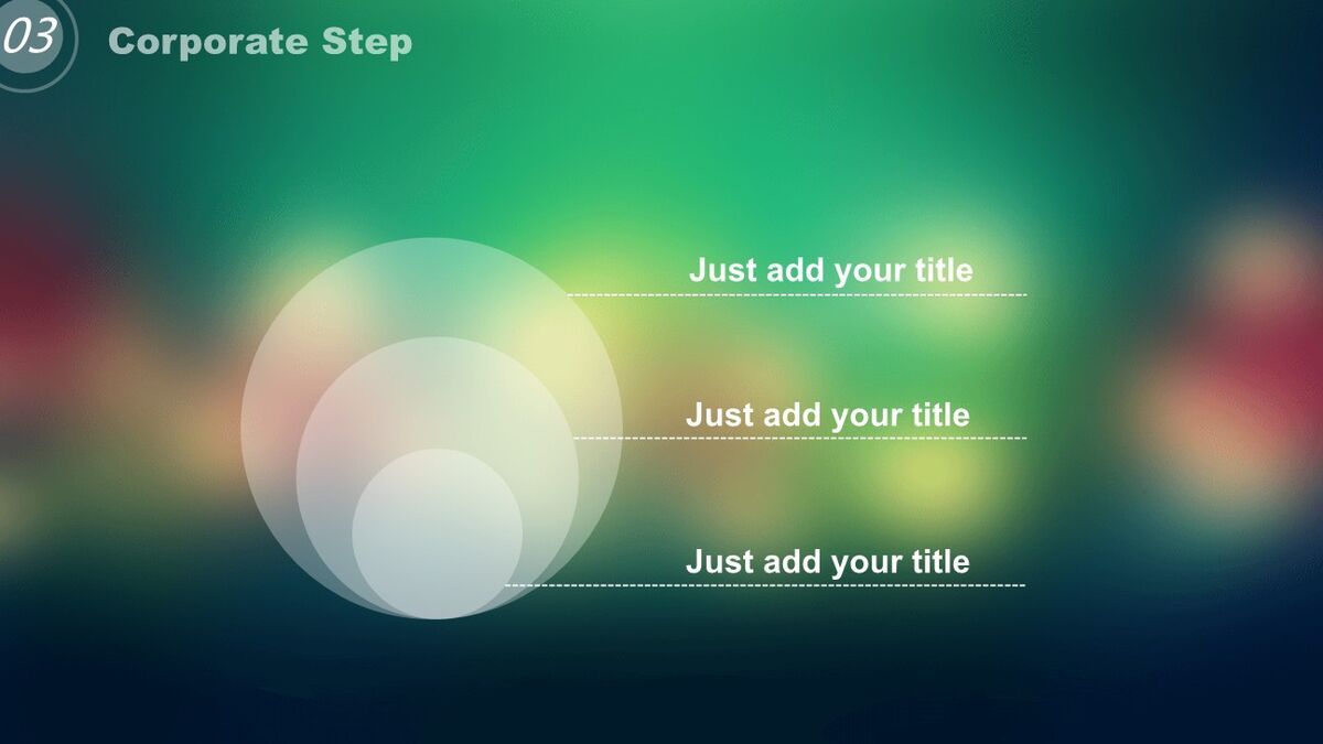 毛玻璃效果IOS风PPT模板2