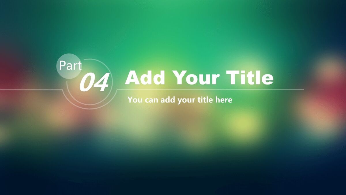 毛玻璃效果IOS风PPT模板3