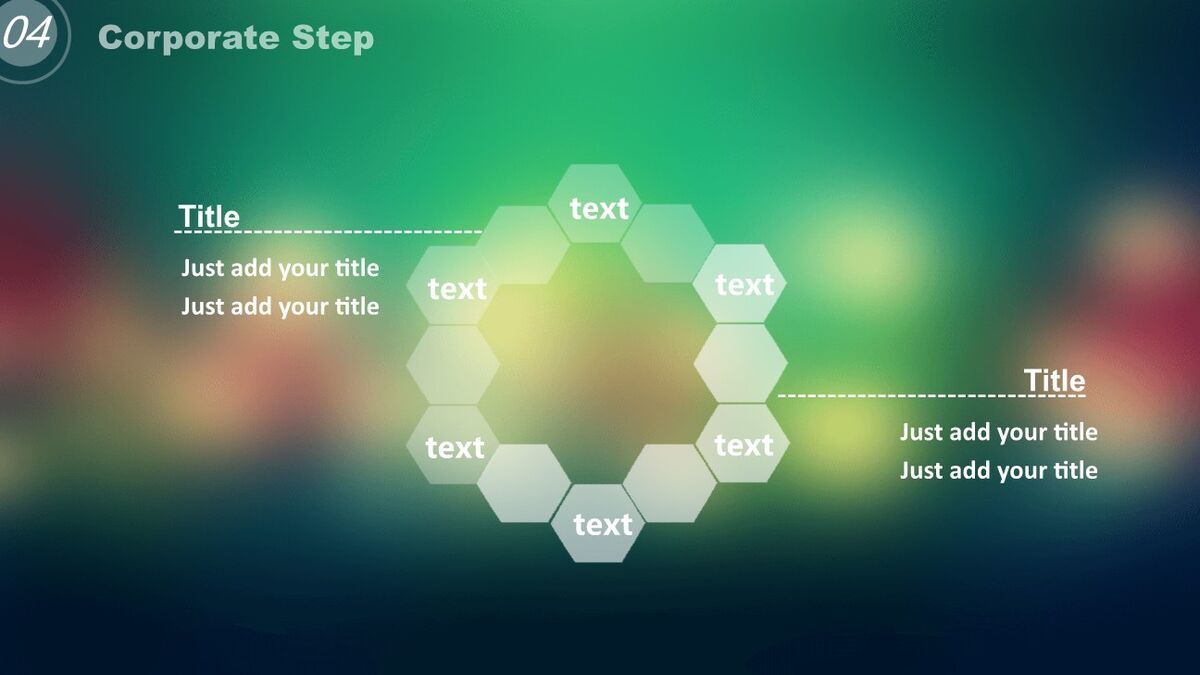毛玻璃效果IOS风PPT模板4