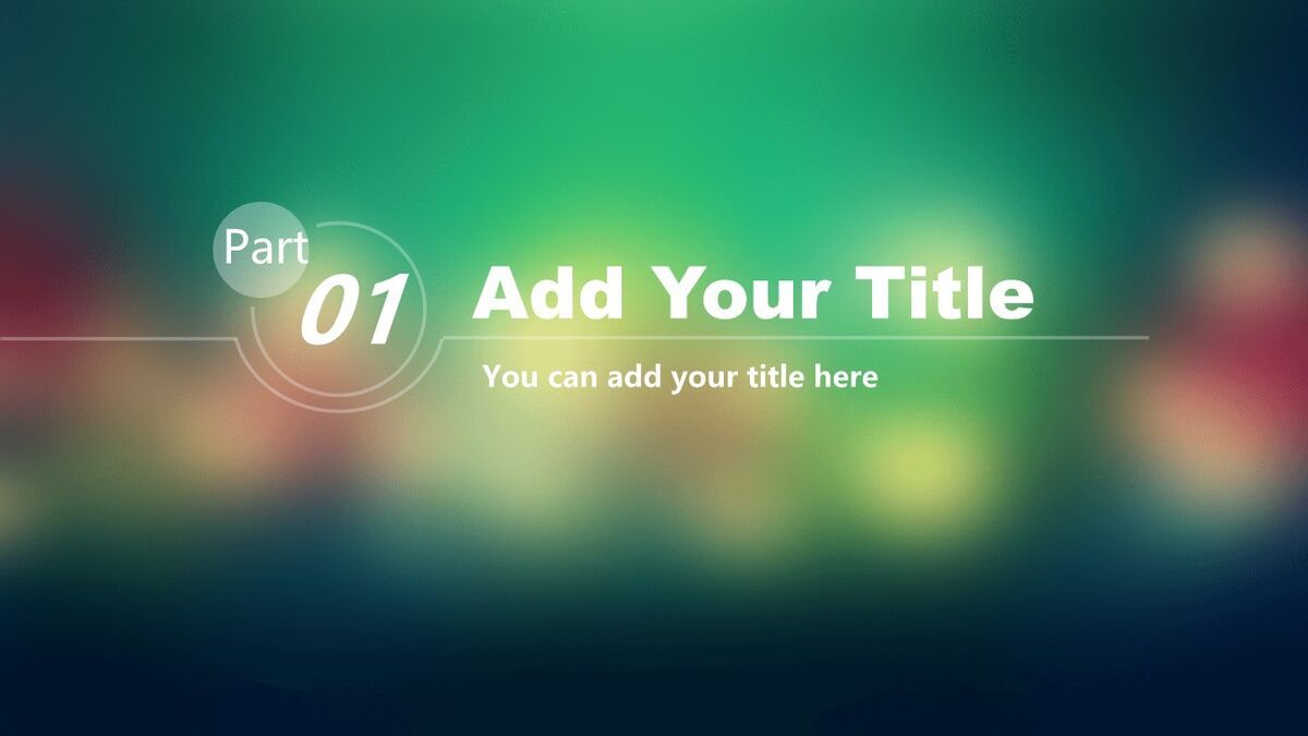 毛玻璃效果IOS风PPT模板8