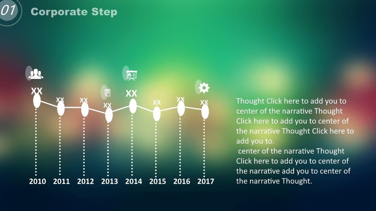 毛玻璃效果IOS风PPT模板9