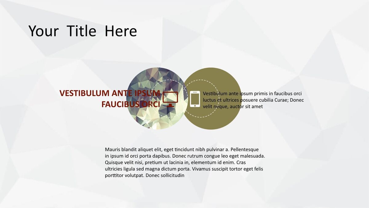 低多边形艺术设计PPT模板1