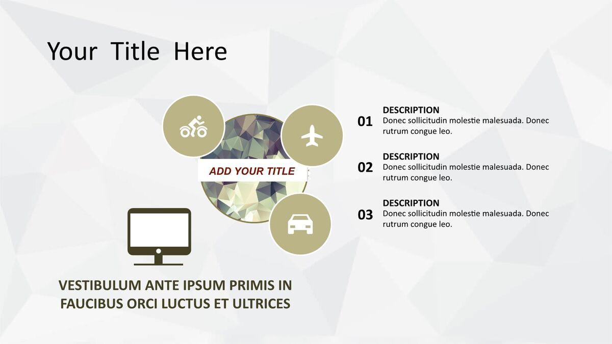 低多边形艺术设计PPT模板2