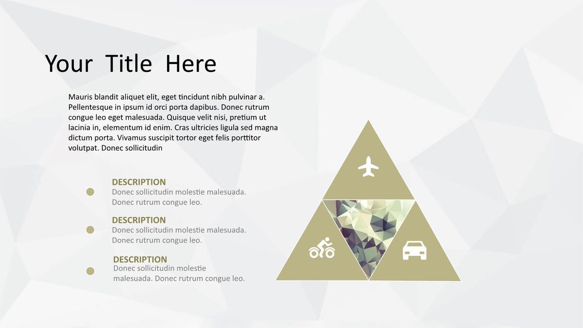 低多边形艺术设计PPT模板3