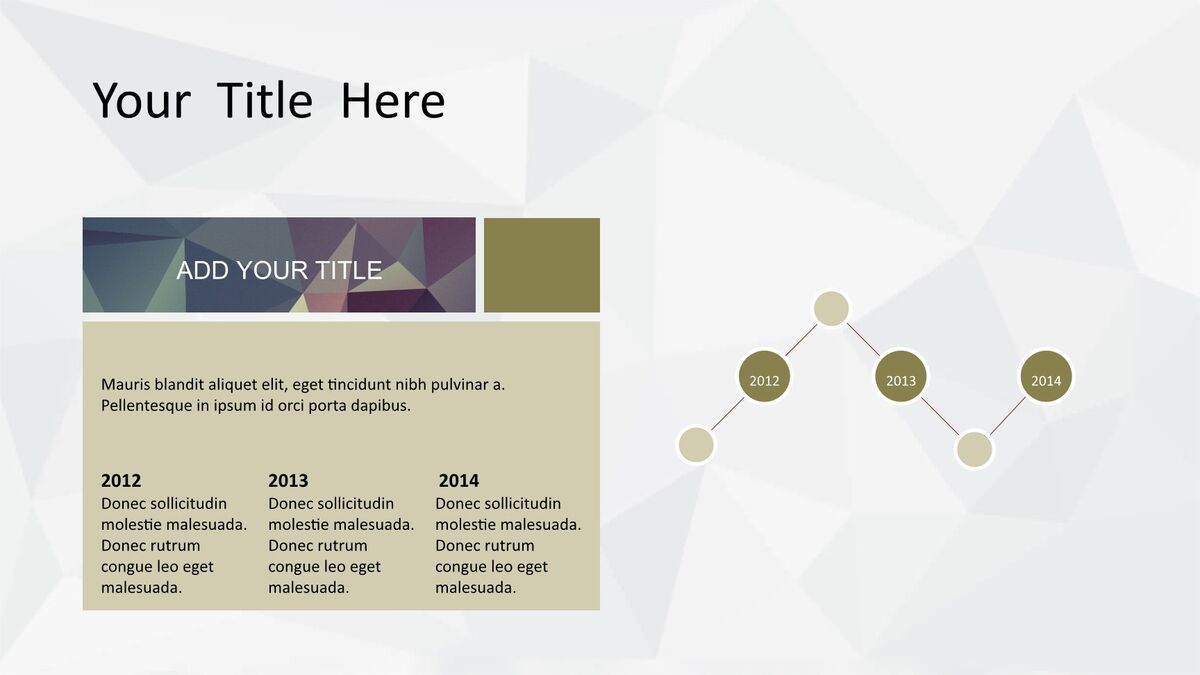 低多边形艺术设计PPT模板4