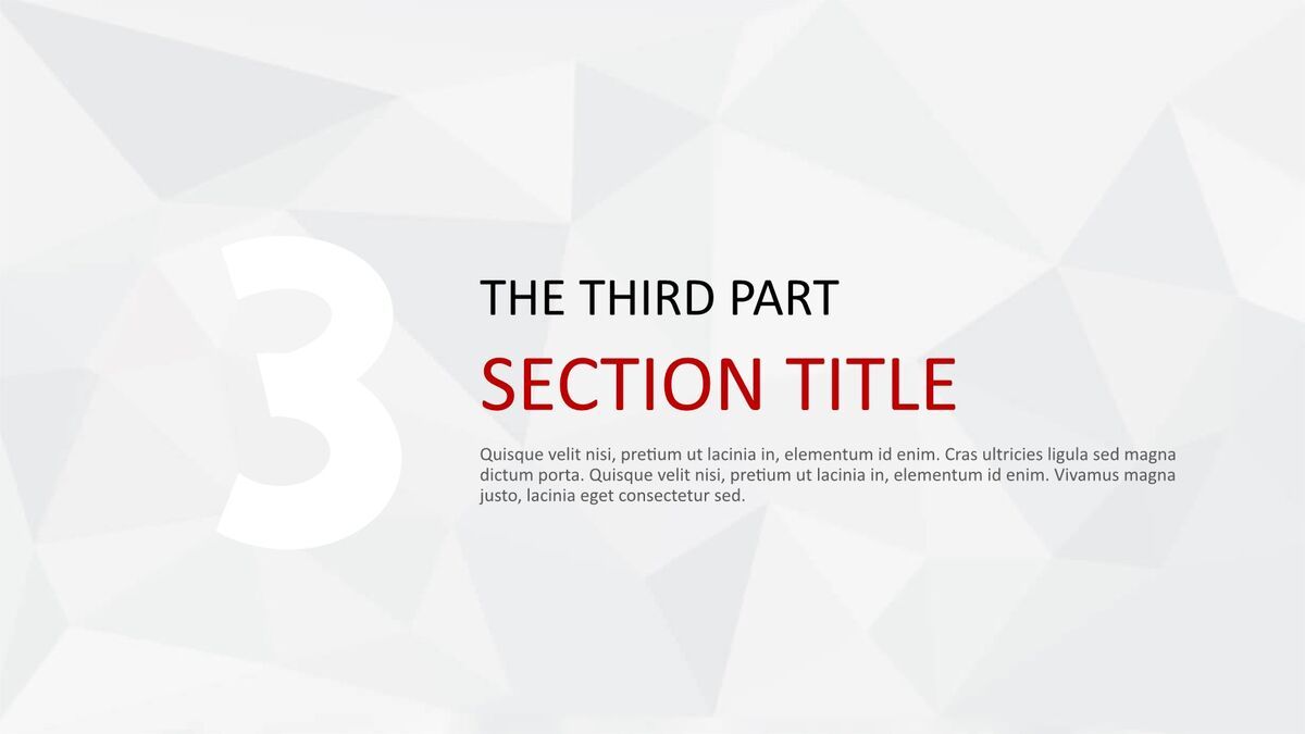 低多边形艺术设计PPT模板6