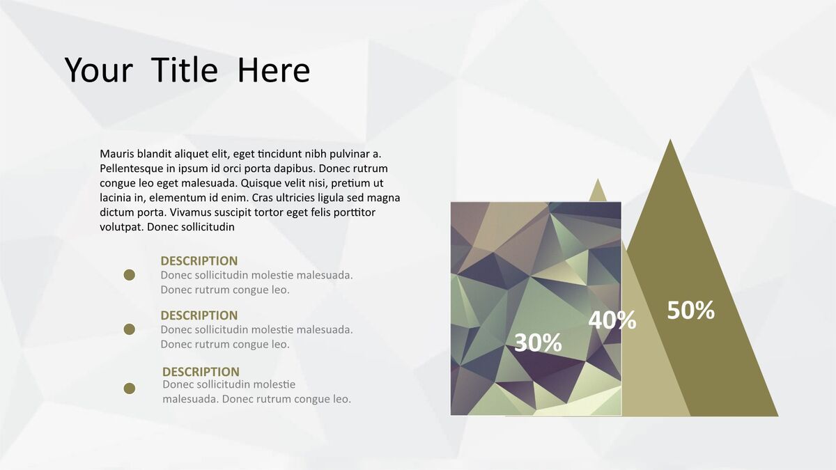 低多边形艺术设计PPT模板8