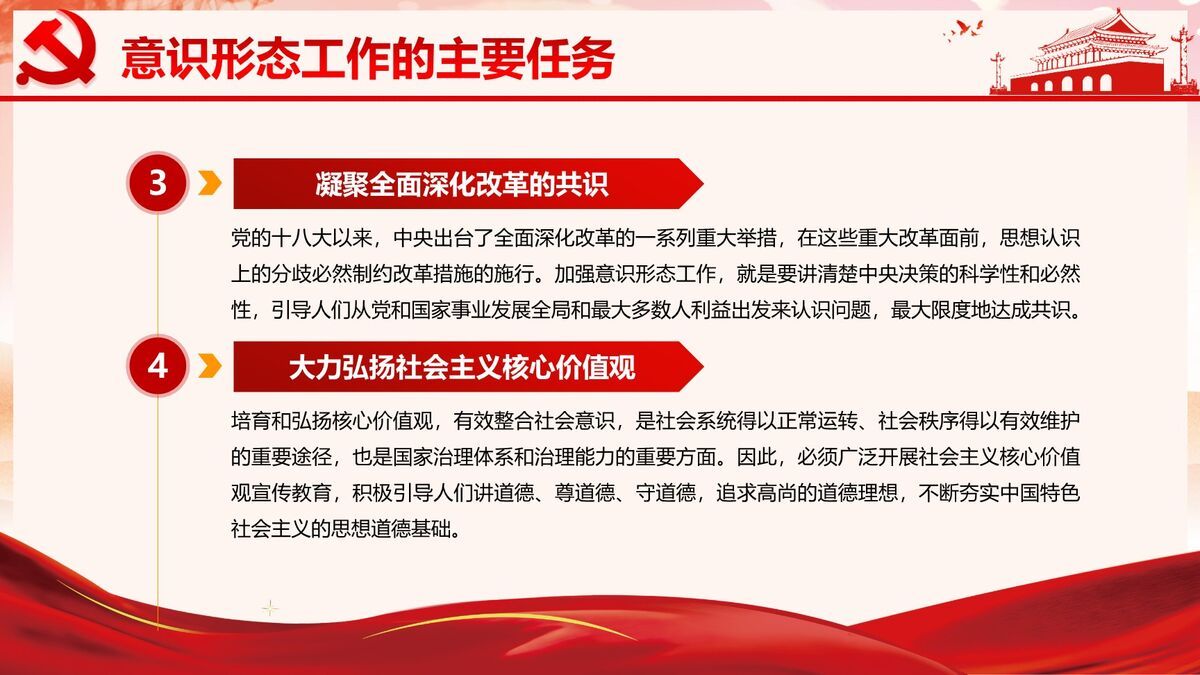 新时代意识形态工作专题PPT模板6