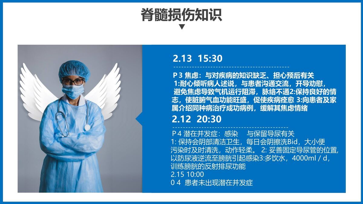 骨髓损伤护理查房PPT模板9