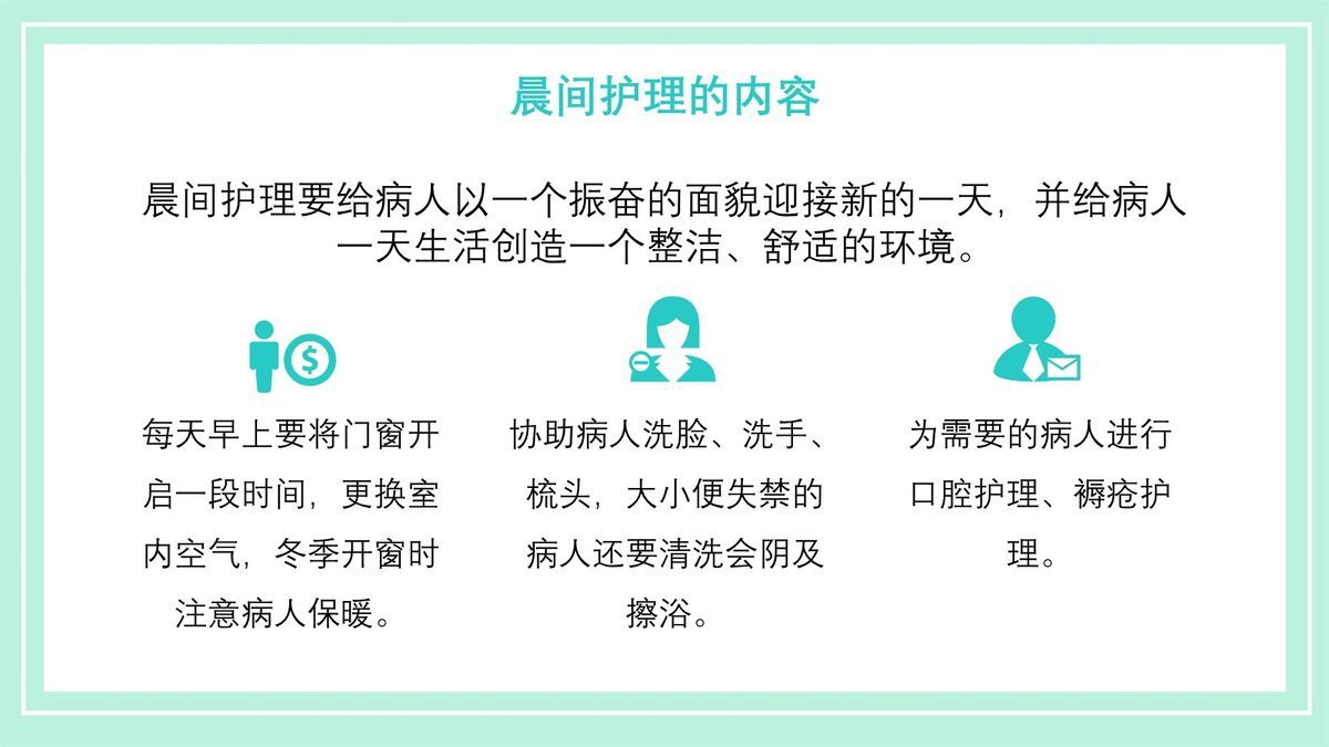晨间护理查房流程PPT模板3