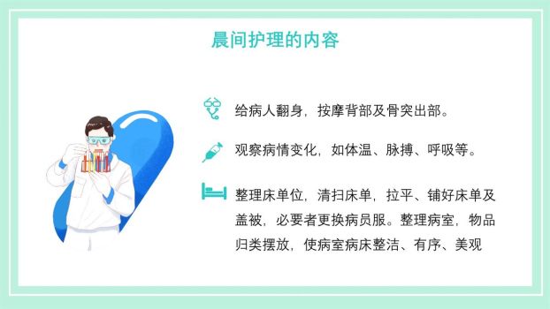 晨间护理查房流程PPT模板4