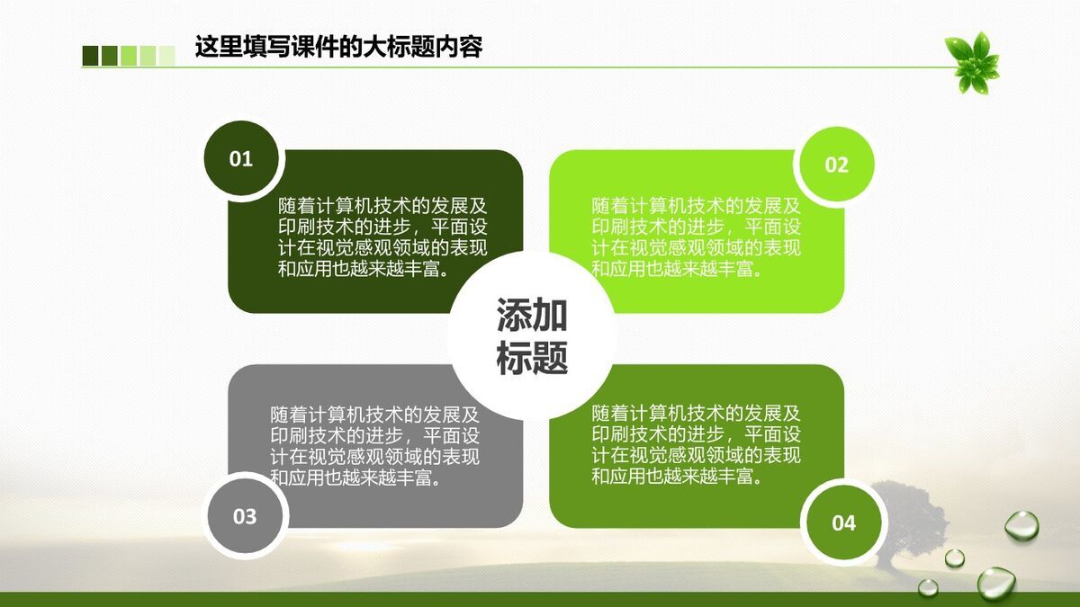 环保主题宣传PPT模板2