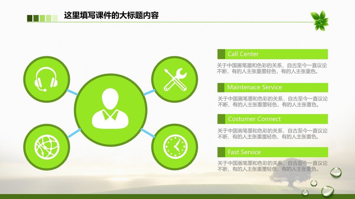 环保主题宣传PPT模板6