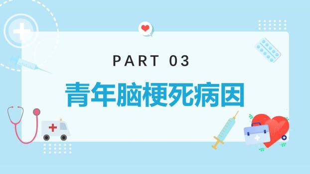 青年脑梗病例分析PPT模板4