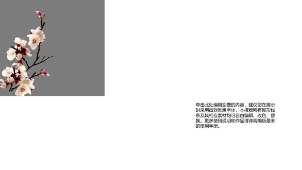 古典淡雅水墨风PPT模板2