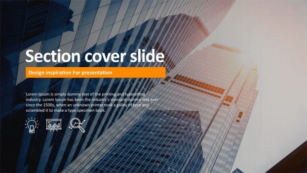 商务高楼大厦城市背景PPT3