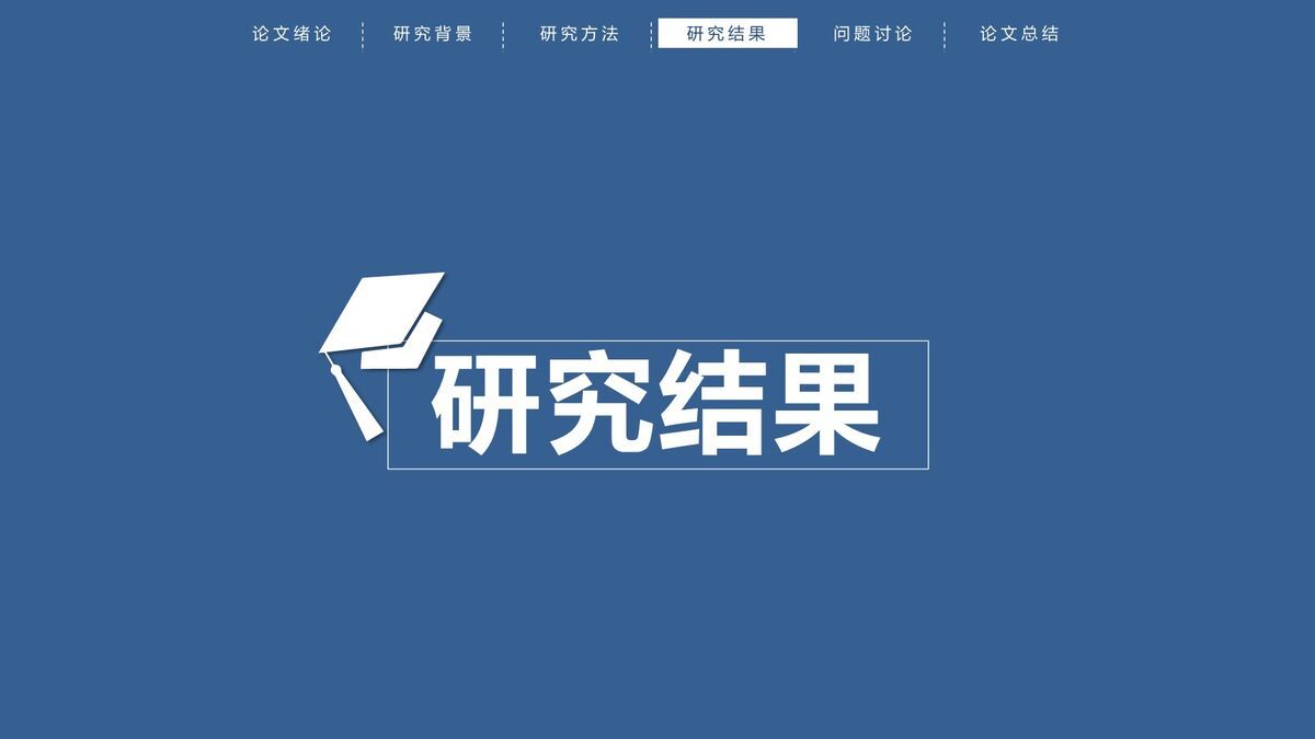 顶部导航论文答辩PPT模板7