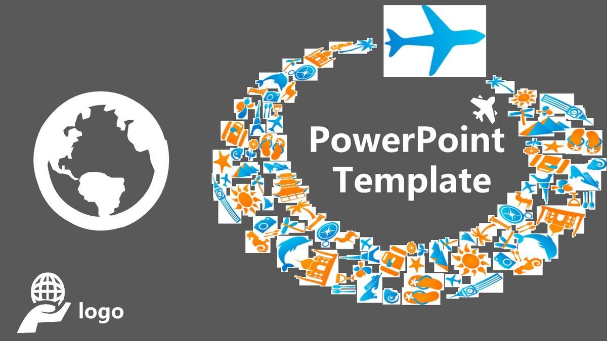 旅游行业商务PPT模板0