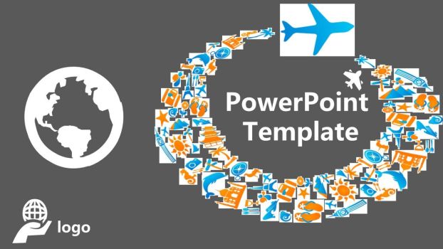 旅游行业商务PPT模板0