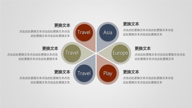 旅行杂志风格相册PPT模板6