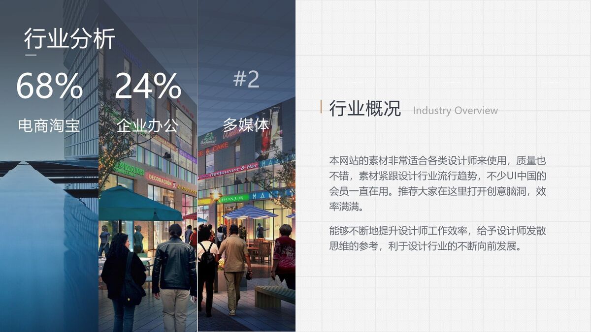 简洁商业计划书PPT模板1