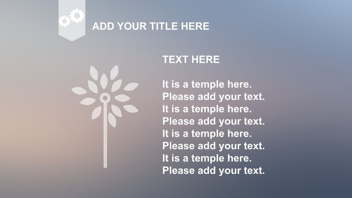 红色光晕艺术PPT模板5