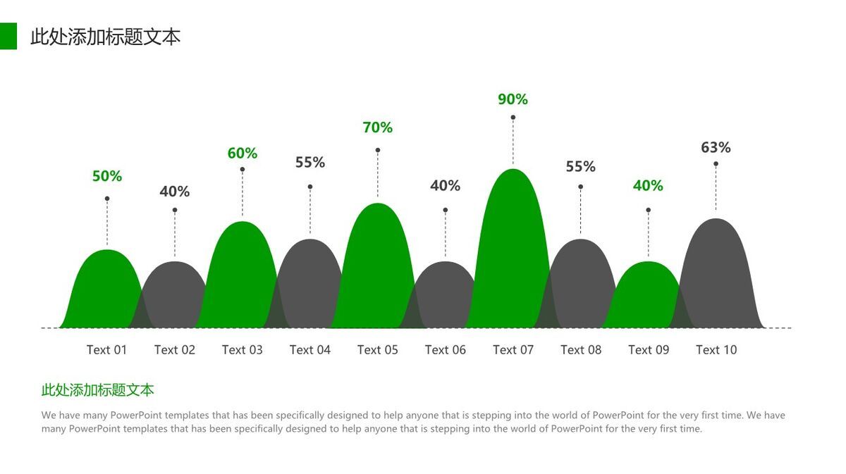 绿色泡泡极简PPT模板2