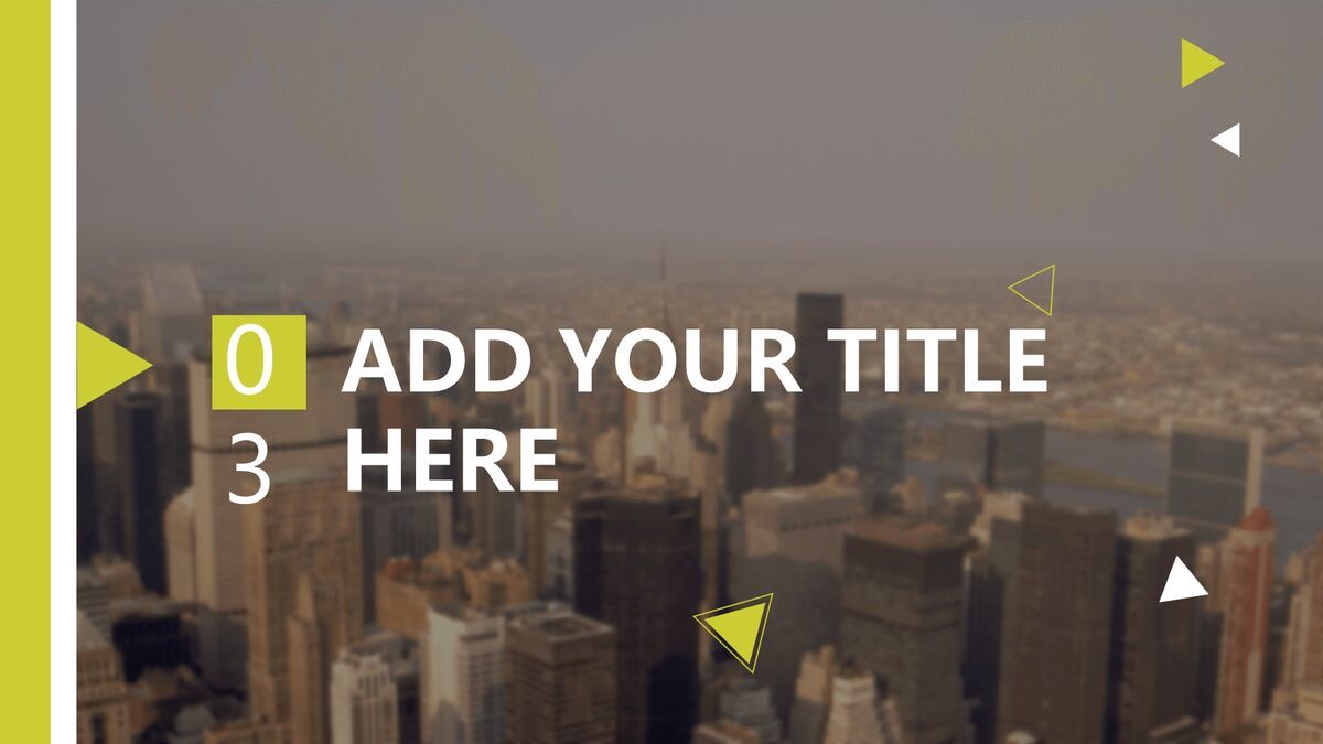 小清新微立体风PPT模板2