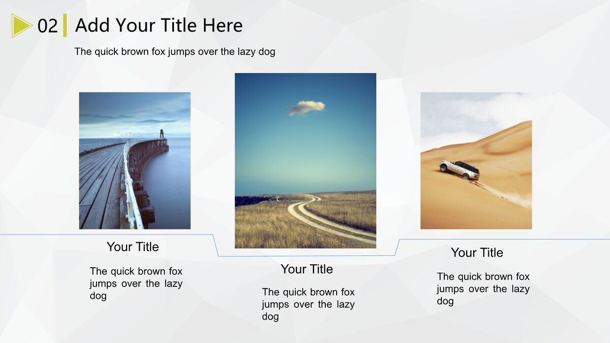 小清新微立体风PPT模板4