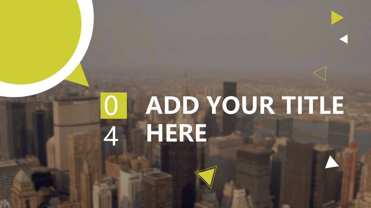 小清新微立体风PPT模板6