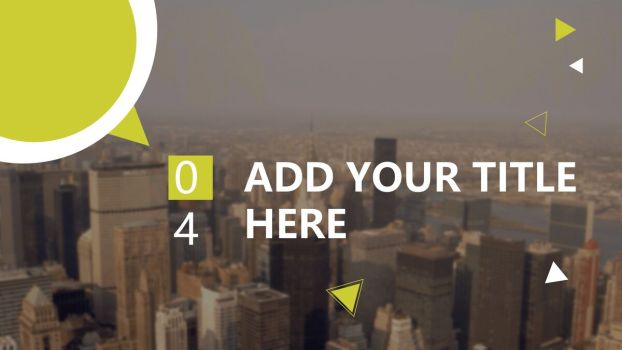 小清新微立体风PPT模板6