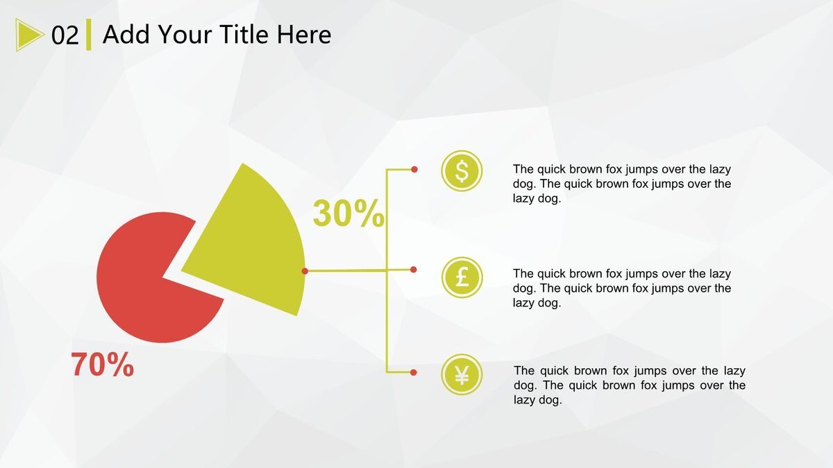 小清新微立体风PPT模板8